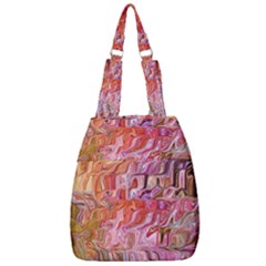 Abstract Crosscurrents Smudged Vibrance Center Zip Backpack