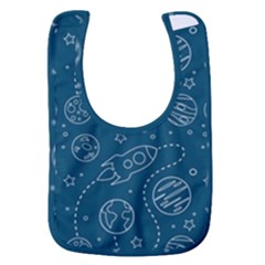 Space Seamless Pattern Baby Bib by Bedest