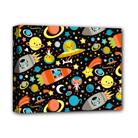 Space Pattern Deluxe Canvas 14  X 11  (stretched)