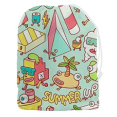 Summer Up Cute Doodle Drawstring Pouch (3xl) by Bedest