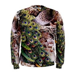 Japanese Painting Flower Peacock Men s Sweatshirt by Bedest