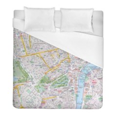 London City Map Duvet Cover (full/ Double Size) by Bedest