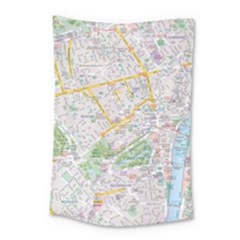 London City Map Small Tapestry by Bedest