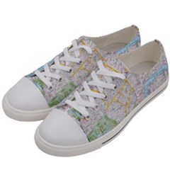 London City Map Women s Low Top Canvas Sneakers