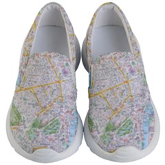 London City Map Kids Lightweight Slip Ons