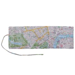 London City Map Roll Up Canvas Pencil Holder (m) by Bedest
