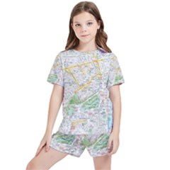 London City Map Kids  T-shirt And Sports Shorts Set by Bedest