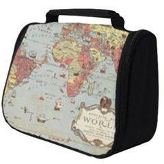 Vintage Old Antique World Map Full Print Travel Pouch (big) by Bedest