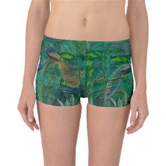 Peacock Paradise Jungle Boyleg Bikini Bottoms