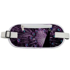 Purple Peacock Rounded Waist Pouch