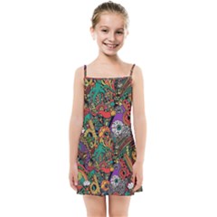 Cute Cartoon Doodle Kids  Summer Sun Dress by Bedest