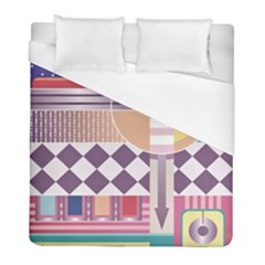 Abstract Shapes Colors Gradient Duvet Cover (full/ Double Size)