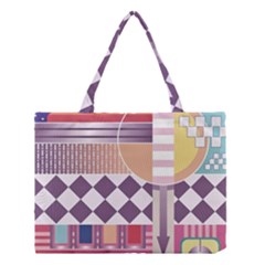 Abstract Shapes Colors Gradient Medium Tote Bag