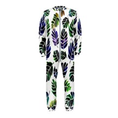 Leaves Watercolor Ornamental Decorative Design Onepiece Jumpsuit (kids)