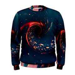 Fluid Swirl Spiral Twist Liquid Abstract Pattern Men s Sweatshirt
