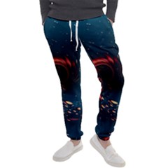 Fluid Swirl Spiral Twist Liquid Abstract Pattern Men s Jogger Sweatpants