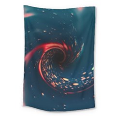 Fluid Swirl Spiral Twist Liquid Abstract Pattern Large Tapestry