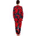 Background Poppies Flowers Seamless Ornamental OnePiece Jumpsuit (Ladies) View2