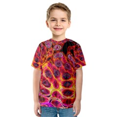 Fractal Black Texture Wallpaper Art Design Kids  Sport Mesh T-shirt