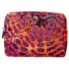 Fractal Black Texture Wallpaper Art Design Make Up Pouch (medium)