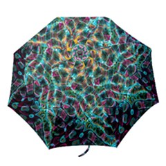 Fractal Abstract Waves Background Wallpaper Folding Umbrellas