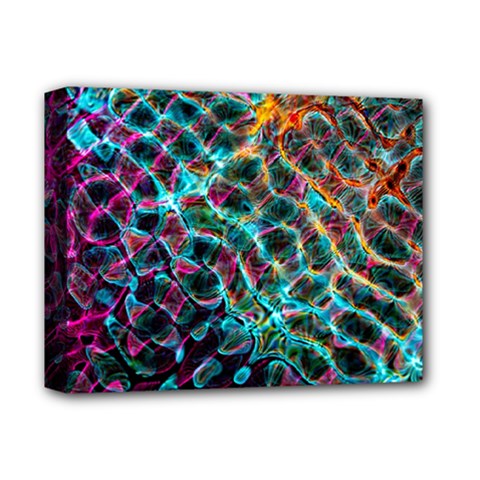 Fractal Abstract Waves Background Wallpaper Deluxe Canvas 14  X 11  (stretched) by Ravend