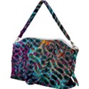 Fractal Abstract Waves Background Wallpaper Canvas Crossbody Bag View2