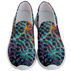 Fractal Abstract Waves Background Wallpaper Men s Lightweight Slip Ons