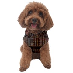 Old Bookshelf Orderly Antique Books Dog Sweater by Ravend