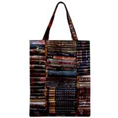 Pile Of Books Photo Of Assorted Book Lot Backyard Antique Store Zipper Classic Tote Bag by Ravend