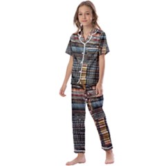 Pile Of Books Photo Of Assorted Book Lot Backyard Antique Store Kids  Satin Short Sleeve Pajamas Set