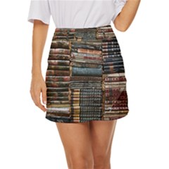 Pile Of Books Photo Of Assorted Book Lot Backyard Antique Store Mini Front Wrap Skirt