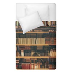 Books On Bookshelf Assorted Color Book Lot In Bookcase Library Duvet Cover Double Side (single Size)