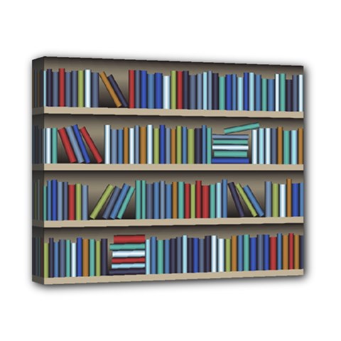 Bookshelf Canvas 10  X 8  (stretched)