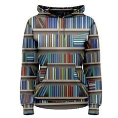 Bookshelf Women s Pullover Hoodie by Ravend