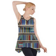 Bookshelf Side Drop Tank Tunic by Ravend