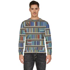 Bookshelf Men s Fleece Sweatshirt by Ravend