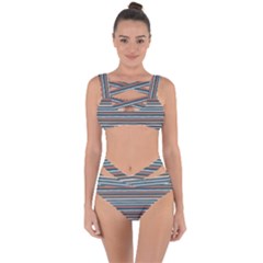 Stripes Bandaged Up Bikini Set  by zappwaits