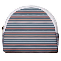 Stripes Horseshoe Style Canvas Pouch by zappwaits