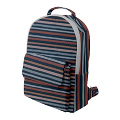 Stripes Flap Pocket Backpack (large) by zappwaits