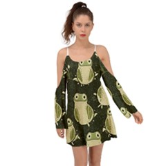 Frog Pattern Boho Dress