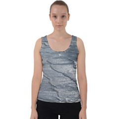 Atlantic Ocean Aerial View, Tierra Del Fuego, Argentina Velvet Tank Top by dflcprintsclothing