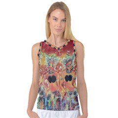 Indonesia-lukisan-picture Women s Basketball Tank Top by nateshop