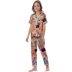 Indonesia-lukisan-picture Kids  Satin Short Sleeve Pajamas Set by nateshop