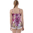 Print-roses Babydoll Tankini Top View2