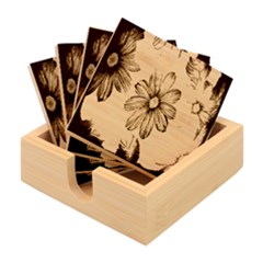 Print-roses Bamboo Coaster Set by nateshop