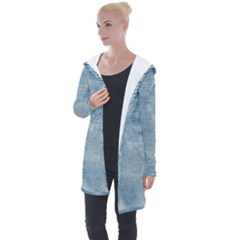 Denim,11 Longline Hooded Cardigan