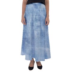 Denim,11 Flared Maxi Skirt