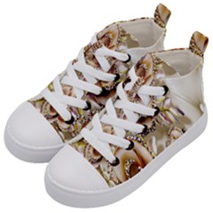 Butterfly Dreams, Bonito, Butterfly, Dream, Flower, Girly Kids  Mid-top Canvas Sneakers by nateshop