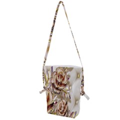 Butterfly Dreams, Bonito, Butterfly, Dream, Flower, Girly Folding Shoulder Bag